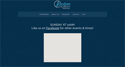 Desktop Screenshot of freedomchurchag.org